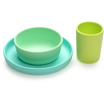 Melii Feeding Set serviciu de masă Mint, Blue, Lime - imagine 2